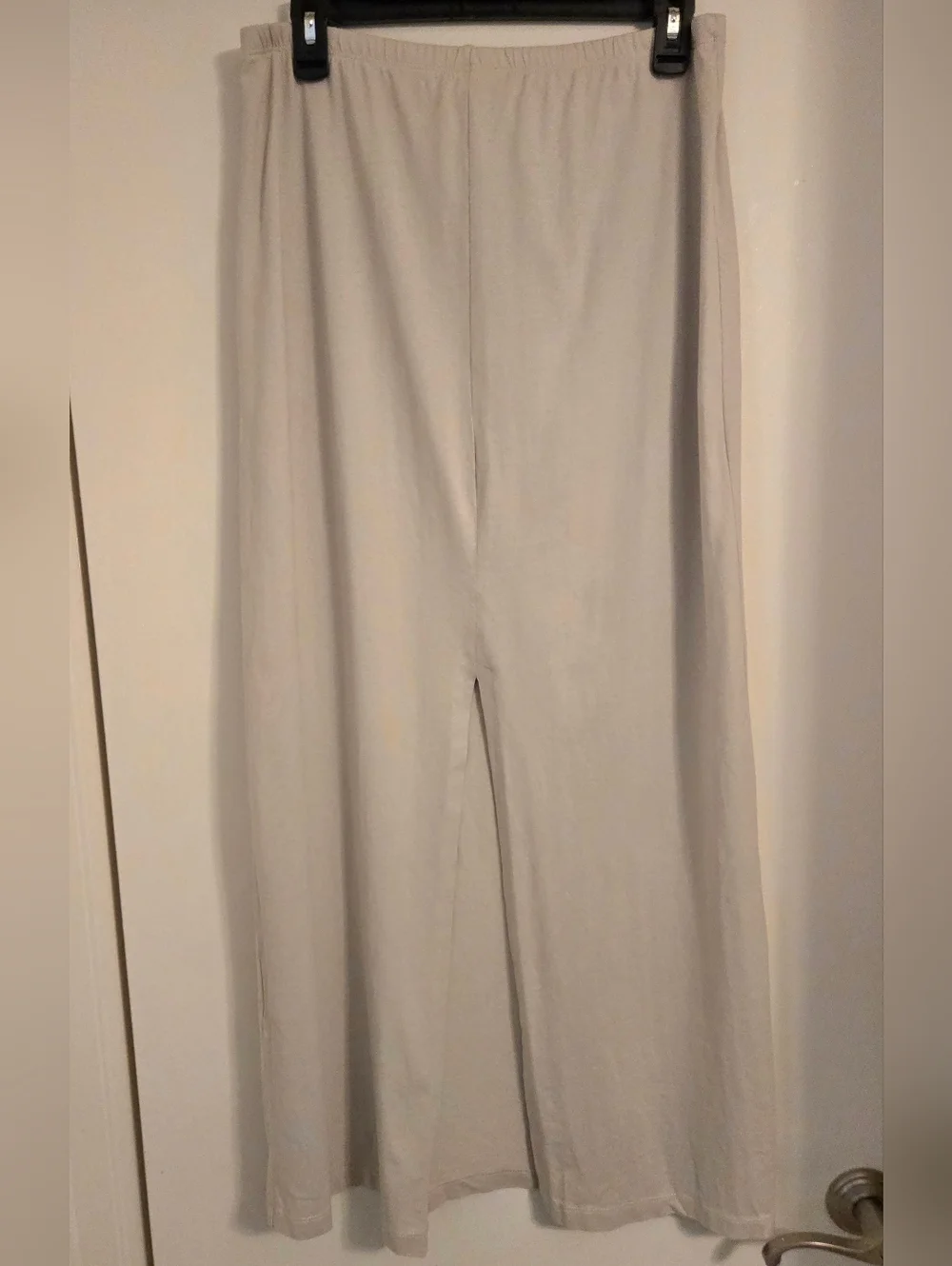 Zara Linen Blend Drawstring Maxi Skirt With Back Slit - Picture 4 of 6